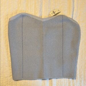 Aerie Ribbed Sweater Tube Top in Light Blue